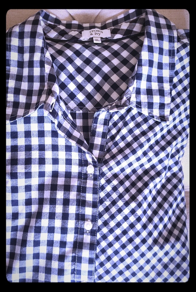 Crown & Ivy Dual Print Button Down